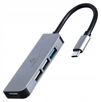 Zdjęcie produktu dla Gembird Hub Usb-C 3.2 (Gen 2) 4-Portowy Typu C Szary