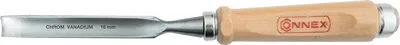 Produktbild von CONNEX Hohlbeitel mit Ulmer Heft aus Weißbuche und Chrom-Vanadium-Klinge mit Außenwate, Breite 16 mm, COX861116