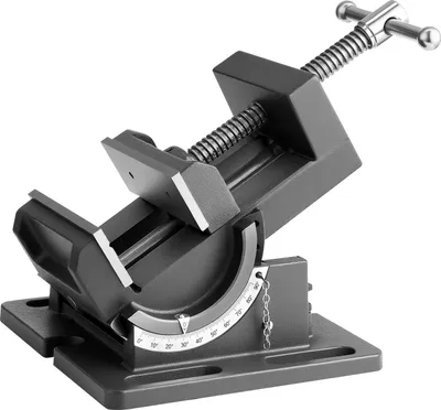 Produktbild von VEVOR Maschinenschraubstock kippbar, 10,795 cm Backenbreite, Bohrmaschinen Schraubstock, 0–90° Neigung verstellbar, Werkbankschraubstock für die Holzbearbeitung & Tischplatten, schwarz