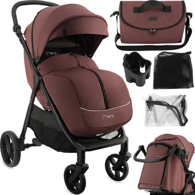 Produktbild von MoMi CLARA Buggy Kinderwagen bis 22 kg - Tasche, Moskitonetz, Regenschutzfolie, Becherhalter, Fußdecke