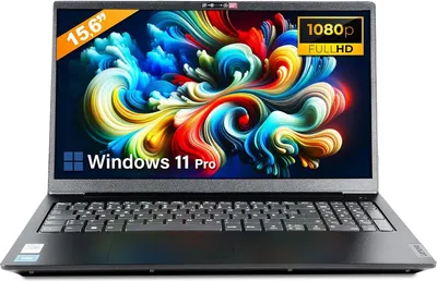 Produktbild von Lenovo - Schneller Laptop mit Intel Celeron N4500 2x2.80 GHz - 15.6 Zoll Full HD - 8GB RAM - 256 GB SSD - USB 3.2 - WLAN - Win 11 Pro + Greed Tasche