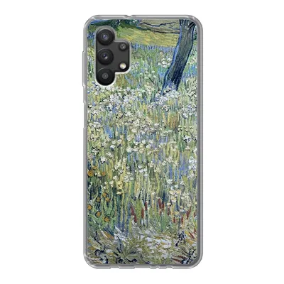 Produktbild von MuchoWow® Handyhülle Schutzhülle Hülle für Samsung Galaxy A32 5G Baumstämme im Gras - Vincent van Gogh Silikon Softcase Handy Hülle - Softcase