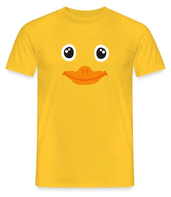 Produktbild von Spreadshirt Ente Karneval Fasching Gruppenkostüm Männer T-Shirt, XXL, Gelb