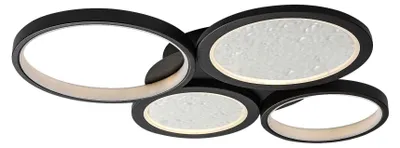 Zdjęcie produktu dla Lampa sufitowa LED ARANIS 40W Od 3000 do 6500K 2300lm metal czarno-biała wym:6x59x45cm IP20 Rabalux