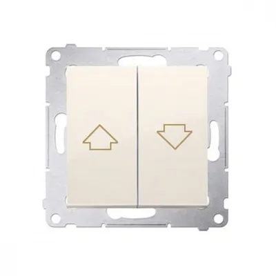 Obrázok produktu pre Kontakt-Simon DZP1.01/41, Tlačidlový spínač, Plast, Biela, IP20, IP44, 250 V, 10 A
