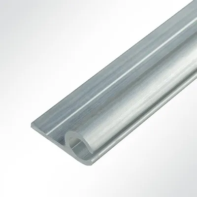 Produktbild von Lysel® Kederschiene Kederleiste Aluminium 0° pressblank für 5-9mm Keder L: 1m