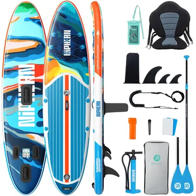 Zdjęcie produktu dla Deska SUP nadmuchiwana - Deska SUP z siedziskiem - 320 cm - Nośność 200 kg - Paddleboard