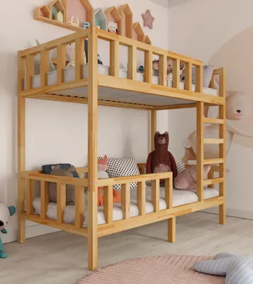 Produktbild von Hochbett FILIP – Frontzugang mit Leiter – 200x90 cm