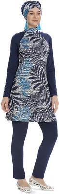 Produktbild von Hasema Burkini, Bademode, Hijab,Badeanzug, Tesettür Mayo, Swimwear A-227