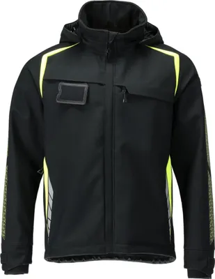 Produktbild von Mascot Softshelljacke with hood ACCELERATE SAFE 23002-246 Gr. S black/hi-vis yellow