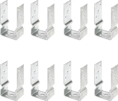 Immagine prodotto di Supporto per pali a U Alberts 8 x, 81x150 mm, zincato a caldo, da avvitare, profondità 60 mm