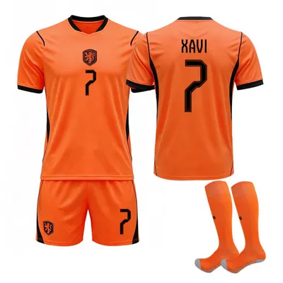 Obrázek produktu pro #7 XAVL Dres pro děti i dospělé, domácí zápas nizozemského fotbalového týmu Mistrovství světa ve fotbale 2026, VELIKOST:L