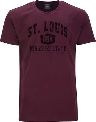 Produktbild von Übergrößen T-Shirt St. Louis dunkelgrau AHORN SPORTSWEAR Maroon Red 3XL