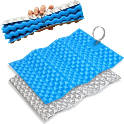 Image de Alpteq® RastPlatz coussin pliable revêtu d'aluminium | Bleu clair