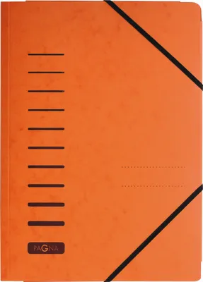 Produktbild von Pagna Gummizugmappe A4 3 Einschlagklappen orange