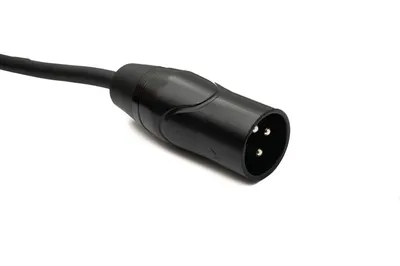 Zdjęcie produktu dla Kabel audio SYSTEM-S 15 m XLR 3-pinowy adapter męski na żeński w kolorze czarnym