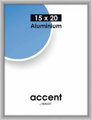 Image de accent by nielsen Cadre photo Accent en aluminium, 15x20 cm, argent mat