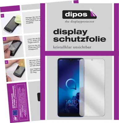 Produktbild von 6x Schutzfolie für Alcatel 3L klar Displayschutzfolie Folie Display Schutz dipos