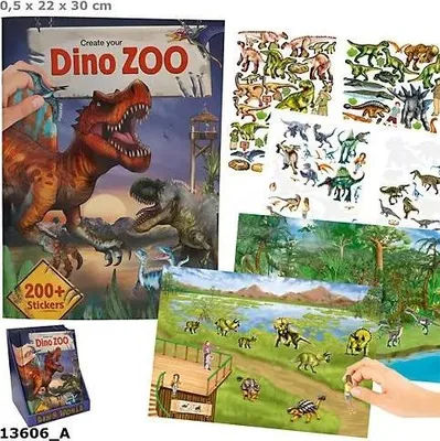 Immagine prodotto di Zestaw kreatywny z naklejkami Dino ZOO 13606A
