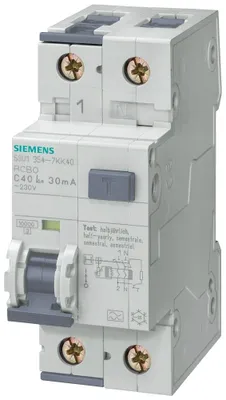 Produktbild von Siemens FI-Schutzschalter/Leitungsschutzschalter 2polig 16 A 230 V 5SU1354-6KK16 (5SU1354-6KK16)