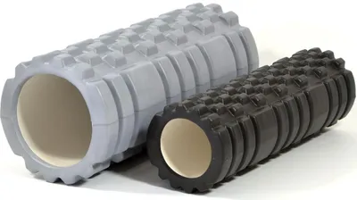 Zdjęcie produktu dla Wałek do ćwiczeń Yoga Roller DUO Grey 33/14 Black 30/9.5cm ENERO FIT