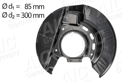 Produktbild von AIC Spritzblech Bremsscheibe für BMW 3 Limousine (E30) Vorne Links 55736 Ankerblech