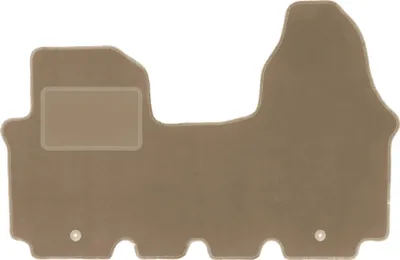 Produktbild von Fahrerfußmatte Velours beige passend für Nissan Primastar (2001-2014, Lieferung) – mit Befestigungen – passgenau