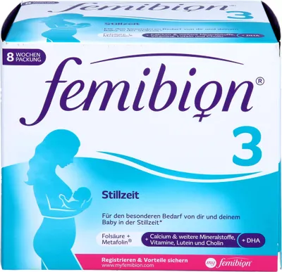 Produktbild von Femibion 3 Stillzeit Tabletten und Kapseln, 56 St. Tagesportionen