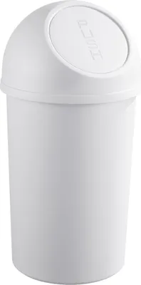 Produktbild von helit Abfalleimer mit Push Einwurfklappe 25 Liter lichtgrau