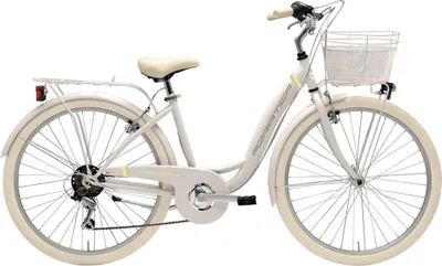 Zdjęcie produktu dla Rower miejski Adriatica 26 cali PANDA, biały, z koszykiem