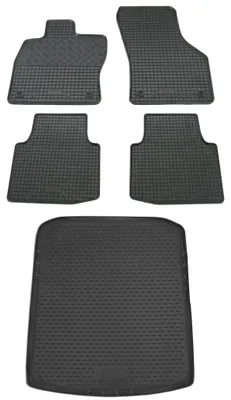 Produktbild von Gummi Kofferraumwanne + Fußmatten Set für Skoda Superb 3, Bj. 6/2015-