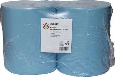 Immagine prodotto di Panno di pulizia ELOwipe XL L.circa 360 m x L.circa 360 mm blu a 2 strati