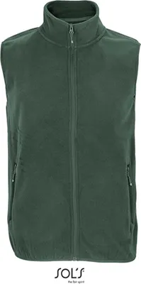 Produktbild von SOLs 03822 | Uni Factor Zipped Fleece Bodywarmer - Farbe: Forest Green - Größe: XL