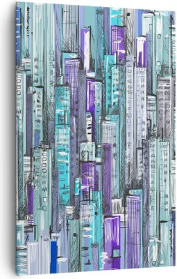 Produktbild von Bild auf Leinwand - Leinwandbild - Einteilig - Abstraktion modern - 80x120cm - Wand Bild - Wanddeko - Wandbilder - Leinwanddruck - Wanddekoration - Leinwand bilder - Wandbild - PA80x120-3857