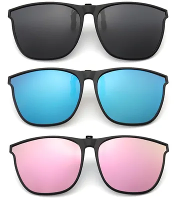 Produktbild von Set aus 3 Clip-on Sonnenbrillen für Brillenträger