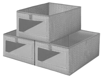 Produktbild von Organizer für den Schrank, 3er Set 40*30*20 cm Aufbewahrungsboxen für Kleiderschränke