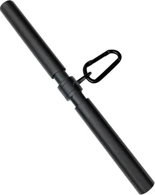 Productafbeelding van Ibenzoa® Veelzijdige trainingsstang voor biceps en triceps – 42,5 cm, met zachte schuimrubberen handgrepen, D-ring karabiners, geschikt voor thuisgebruik en universele fitnessapparatuur
