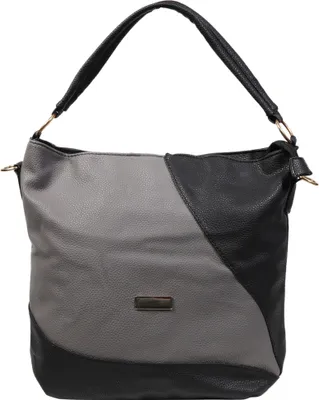 Produktbild von Damenhandtasche aus Kunstleder, L 12,5 cm B 30 cm H 29,5 cm, mit Reißverschluss, kurzem Tragehenkel und abnehmbarem Riemen