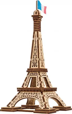 Produktbild von 3D-Puzzle, Eiffelturm, Ugears, Holz, 50 Teile