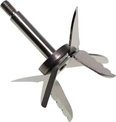 A close-up studio shot of a blender blade assembly.
