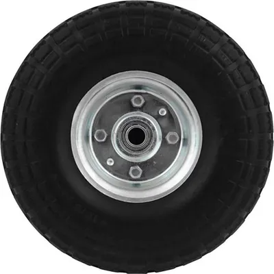 Immagine prodotto di Ruota con pneumatico 74749 Carrello di ricambio nero Ø 25,5 cm