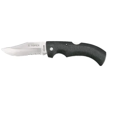 Immagine prodotto di Coltello tascabile TOPEX, lama 90 mm, acciaio inox, manico in gomma