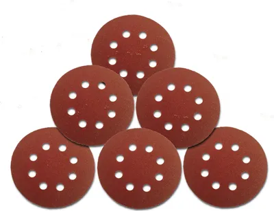 Produktbild von 25 Stück Klett 125 mm Schleifscheiben Schleifpapier  8 Loch Körnung 100