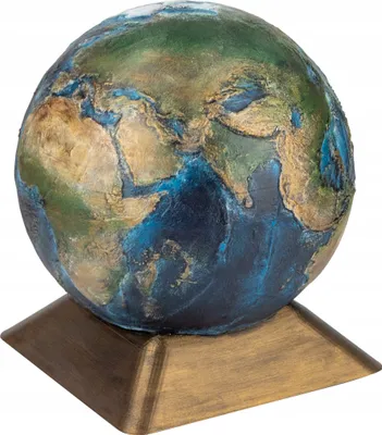 Image de Urne en forme de boule de terre pour les cendres Urne funéraire unique