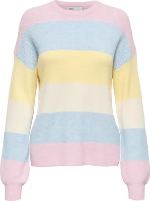 Produktbild von ONLATIA L/S STRIPE PULLOV KNT NOOS Light Pink M
