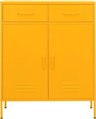 Produktbild von vidaXL Lagerschrank Senfgelb 80x35x101,5 cm Stahl