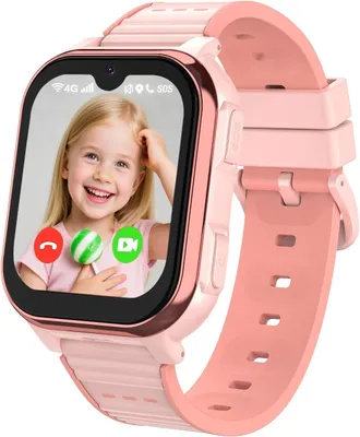 Produktbild von Aoekne Kinder Smartwatch 4G mit GPS, Videoanruf, SOS Notruf, Schulmodus, 1.83 Zoll Touchscreen, Wasserdicht, WiFi & Sprachnachrichten