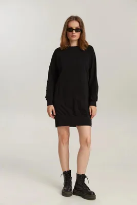 Immagine prodotto di Abito in cotone con maniche lunghe per donna, 2XL