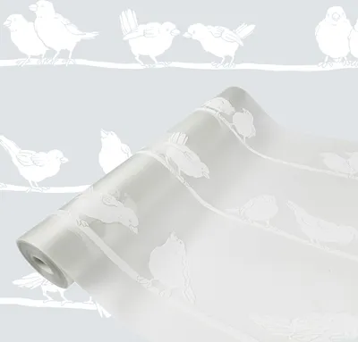 Produktbild von Statisch Fensterfolie 45x1500 cm - Spatzen - Statische Sichtschutzfolie ohne Kleber aus PVC - Selbsthaftende Glasfolie für Lichtdurchlass und Privatsphäre - Fensterfolie statisch haftend