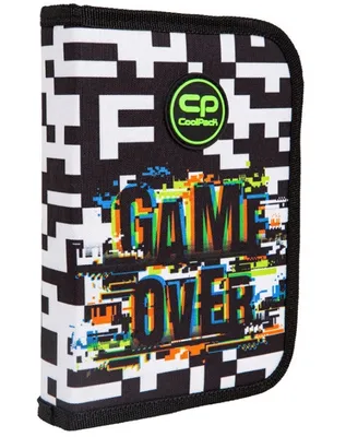 Obrázek produktu pro CoolPack Piórnik 1-komorowy bez wyposażenia Clipper Game Over, 1 sztuka